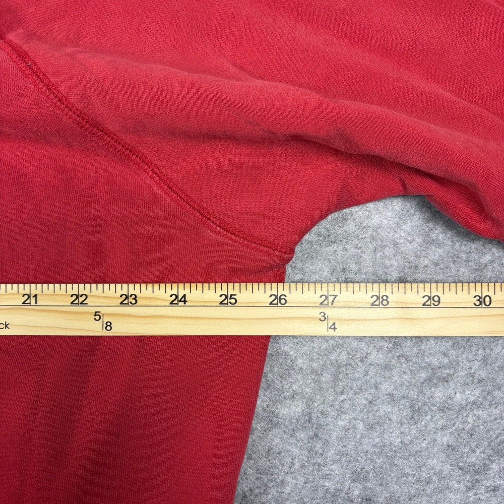 Banner Supply Co Nebraska Cornhuskers Quarter Zip Sweatshirt Red Mens XXL Raglan - Picture 6 of 7